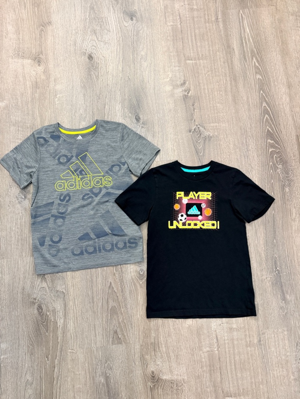 adidas Short Sleeve Tee - Set of 2 Boys Size 7